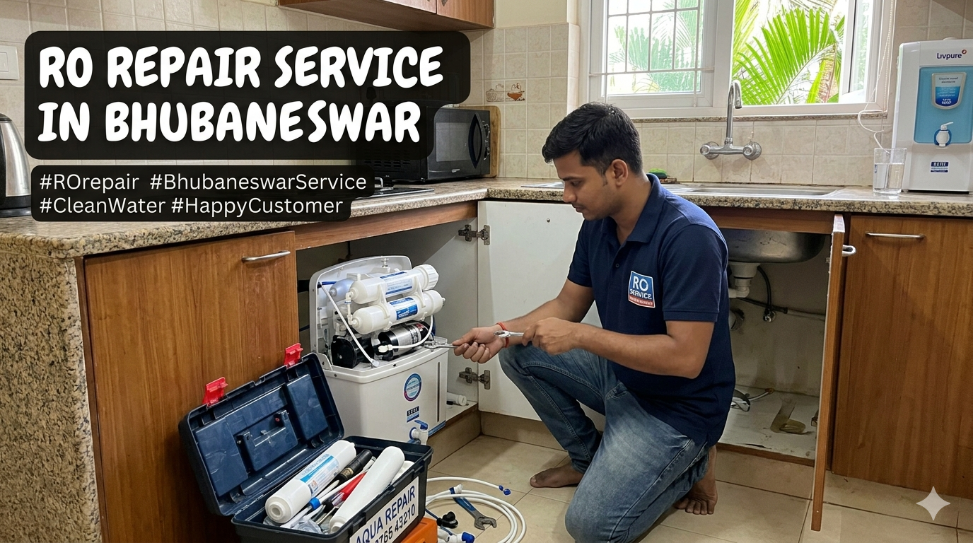 Our RO Services in Bhubaneswar RO Repair Service RO Installation & Uninstallation RO Filter Change RO AMC Service Water Purifier Maintenance RO Pump Repair RO Leakage Repair Commercial RO Service UV & UF Water Purifier Service Doorstep RO Service Why Choose Our RO Repair Service? 1. Experienced Technicians Our trained professionals can repair all major RO water purifier brands efficiently. 2. Fast Doorstep Service We provide quick same-day RO repair service across Bhubaneswar. 3. Affordable Pricing Transparent pricing with no hidden charges for repair or spare parts. 4. Genuine Spare Parts We use quality filters, membranes, and original spare parts for better performance. Best RO Repair Service Near You If you are searching for “RO repair near me” or “best RO service in Bhubaneswar,” our team is ready to help. We focus on customer satisfaction and healthy drinking water solutions for every home and business. Contact us today for quick and professional RO repair service in Bhubaneswar.